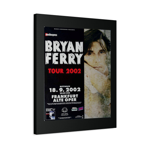Bryan Ferry Frantic Frankfurt 2002 Canvas Print Poster