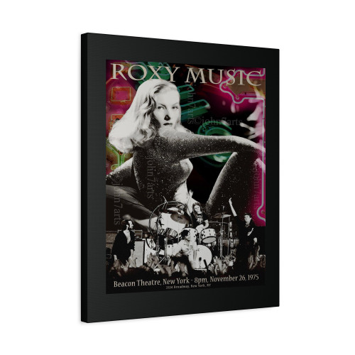 Bryan Ferry Roxy Music Concert Canvas Print Poster