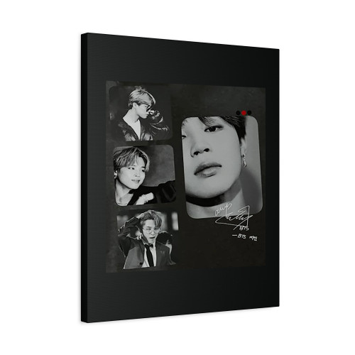 Bts Jimin Logo Canvas Print Poster