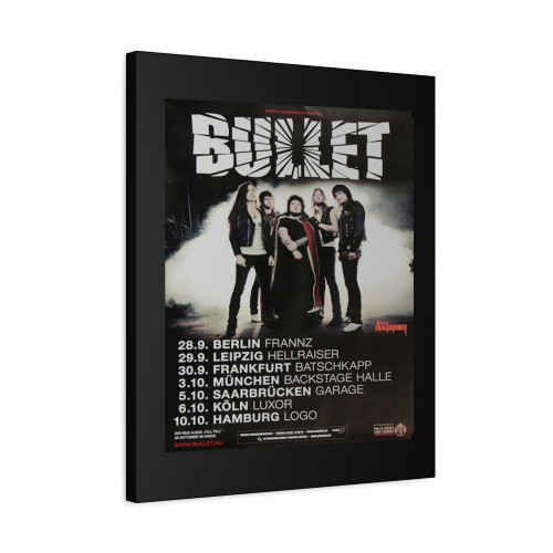 Bullet Storm Of Blades Tour 2012 Canvas Print Poster