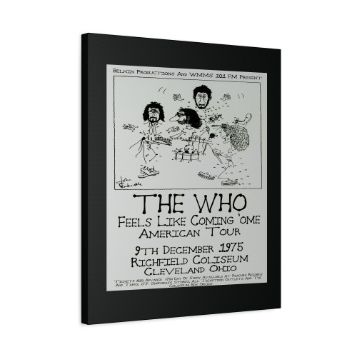 Buy The Who Live 1975 Retro Canvas Print Poster