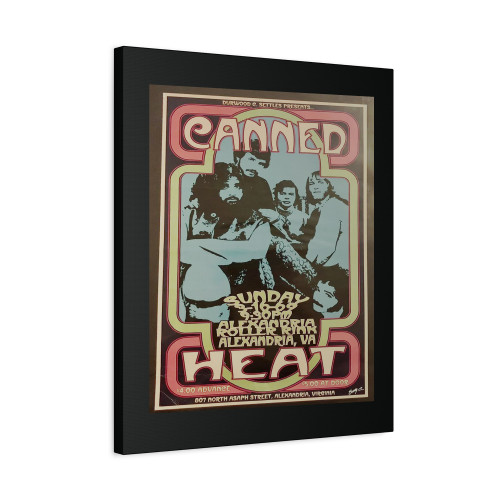 Canned Heat Alexandria Va Rock Concert Canvas Print Poster