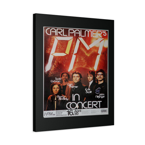 Carl Palmers Pm Frankfurt 1980 Canvas Print Poster