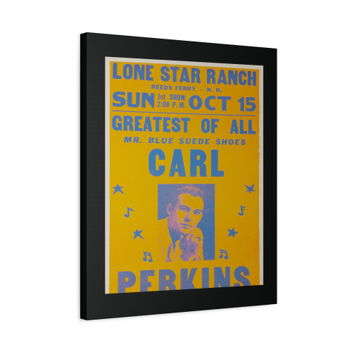 Carl Perkins 1961 New Hampshire Concert Canvas Print Poster