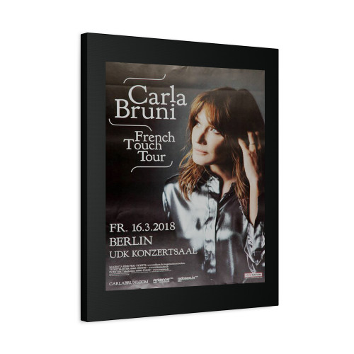 Carla Bruni French Touch Tour Berlin 2018 Canvas Print Poster