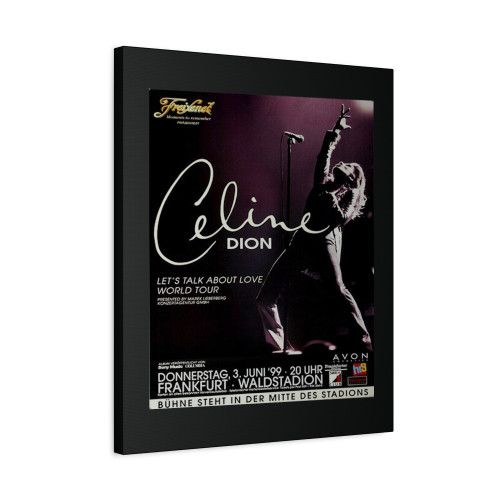 Celine Dion All The Way Frankfurt 1999 Canvas Print Poster