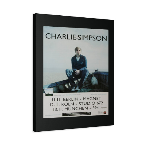 Charlie Simpson Parachutes Tour 2012 Canvas Print Poster