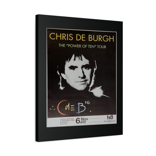 Chris De Burgh The Power Of Ten Tour Canvas Print Poster
