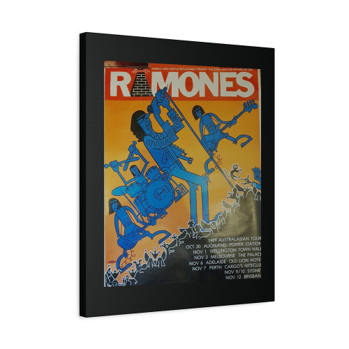 Ramones 1989 Australasian Tour Canvas Print Poster