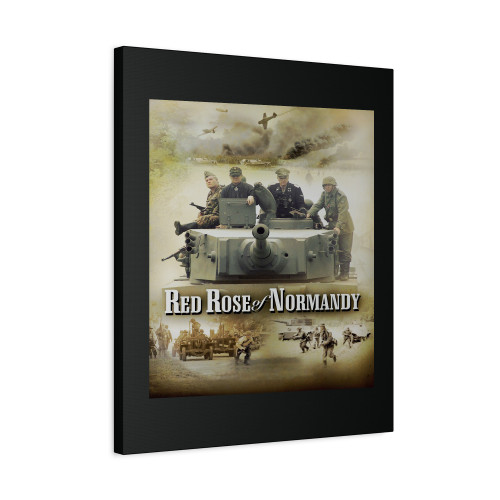 Red Rose Of Normandy Canvas Print Poster