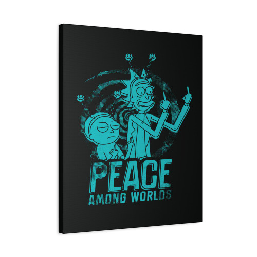 Rick And Morty Peace Among Worlds Canvas Print Poster