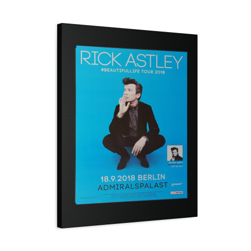 Rick Astley Beautifullife Tour Berlin 2018 Canvas Print Poster