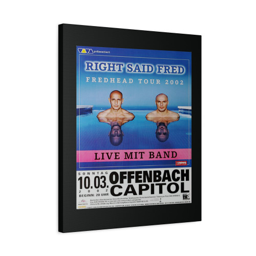 Right Said Fred Fred Head Frankfurt 2002 Canvas Print Poster