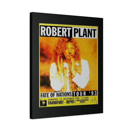 Robert Plant Fait Of Nations Frankfurt 1993 Canvas Print Poster