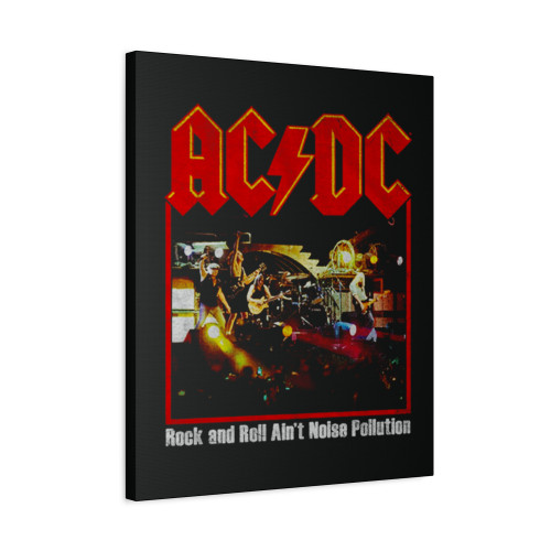 Rock And Roll Ai Not Noise Pollution Acdc Canvas Print Poster