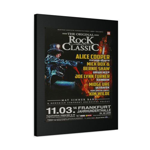 Rock Meets Classic Alice Cooper Frankfurt 2014 Canvas Print Poster