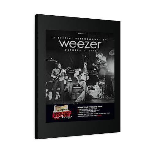 Rock Star Weekend With Weezer At The Mirage Canvas Print Poster