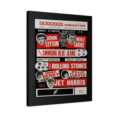 Rolling Stones Rock & Roll Concert Gig Band Poster Canvas Print Poster