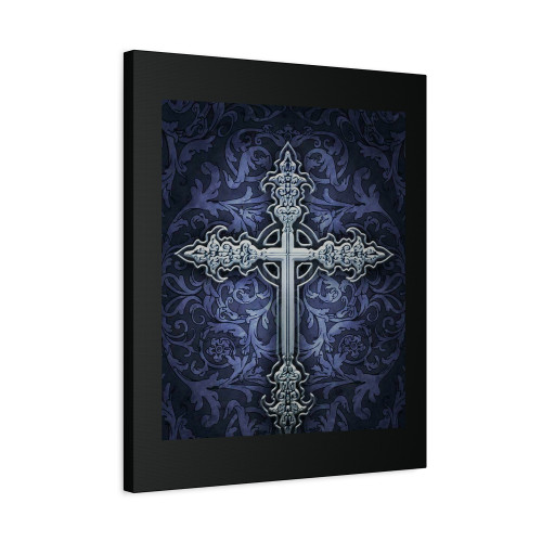 Gothic Cross Canvas Print Poster