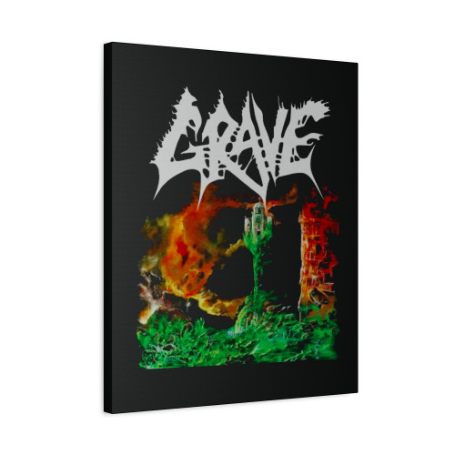 Grave Death Metal Canvas Print Poster