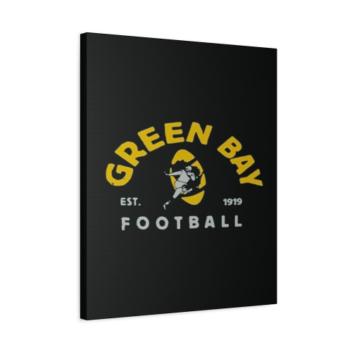 Green Bay Football Vintage Est 1919 Canvas Print Poster