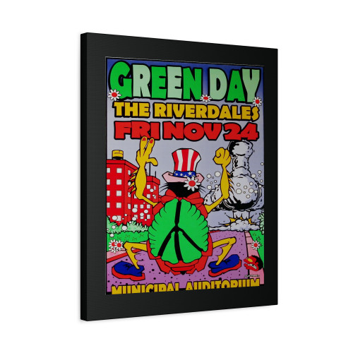 Green Day Concert 1995 Kansas City Canvas Print Poster