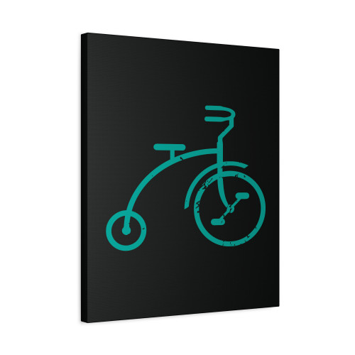 Grunge Bicycle Canvas Print Poster