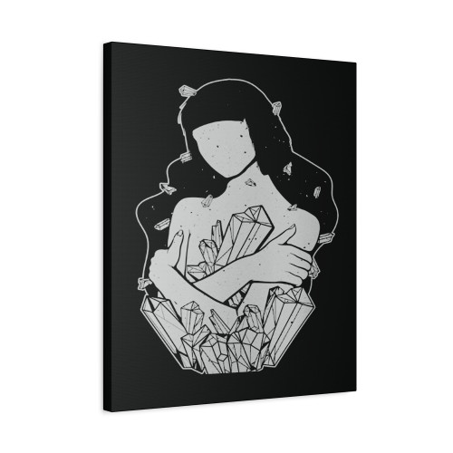 Grunge Girl Aesthetic Canvas Print Poster
