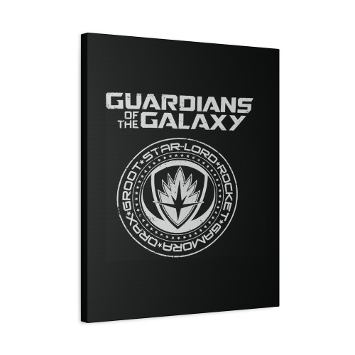 Guardians Of The Galaxy Crest Groot Rocket Starlord Canvas Print Poster