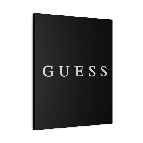 Guess Logo Canvas Print Poster