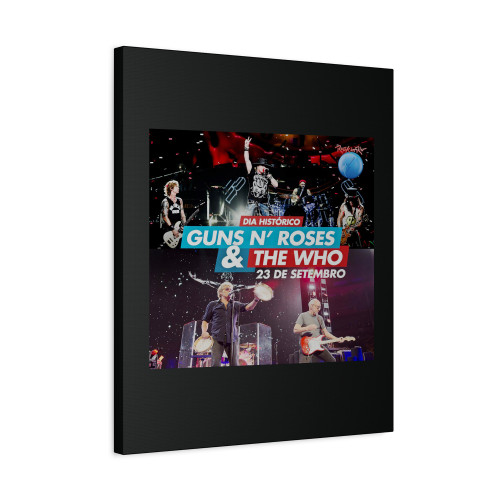 Guns And Roses In Concert Canvas Print Poster