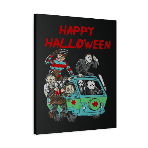 Halloween Killer Van Jason Freddy Chucky Canvas Print Poster