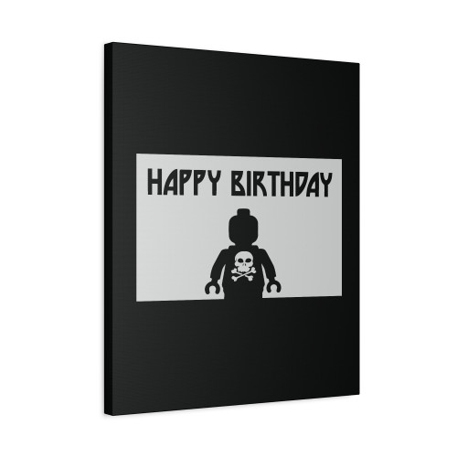 Happy Birthday Skull Canvas Print Poster