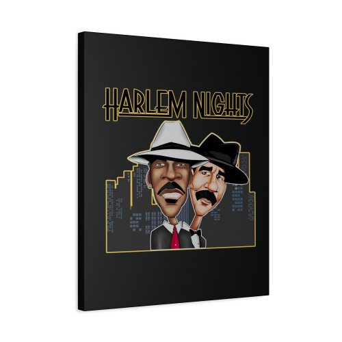 Harlem Nights Caricature Vintage Canvas Print Poster