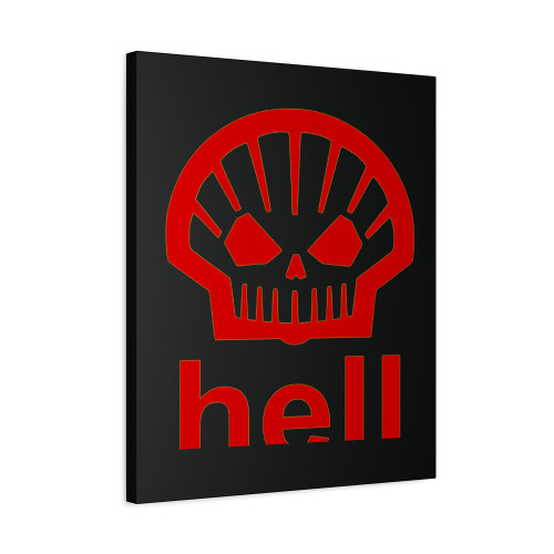 Hell As Worn By Heath Ledger Canvas Print Poster