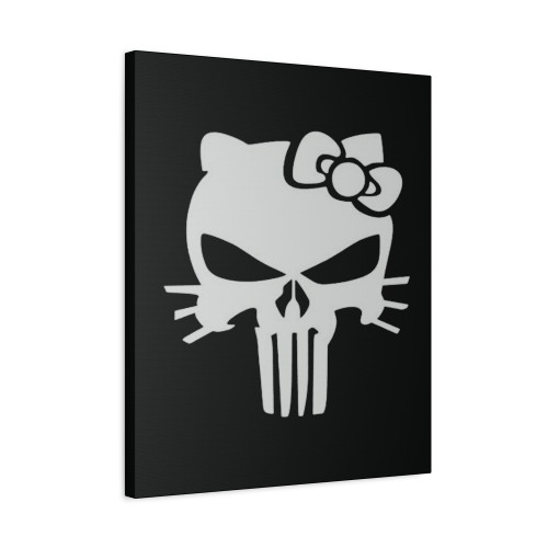 Hello Kitty Punisher Canvas Print Poster