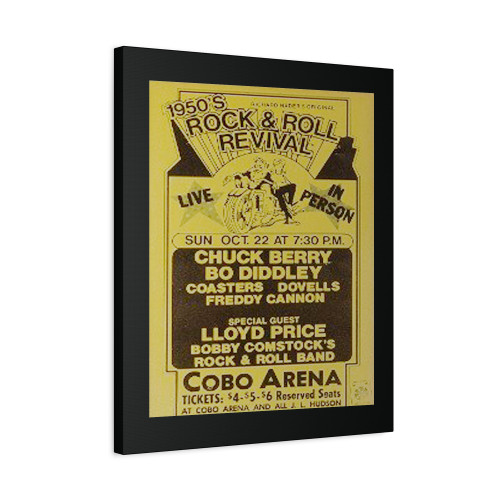 Chuck Berry And Bo Diddley Rock N Roll Concert Canvas Print Poster Chuck Berry And Bo Diddley Rock N Roll Concert Canvas Print Poster