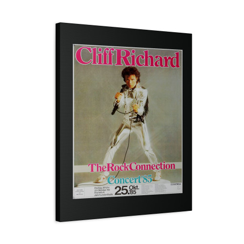 Cliff Richard Rock Connection Frankfurt 1985 Canvas Print Poster