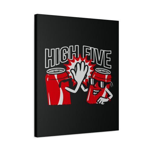 Cola High Five Canvas Print Poster