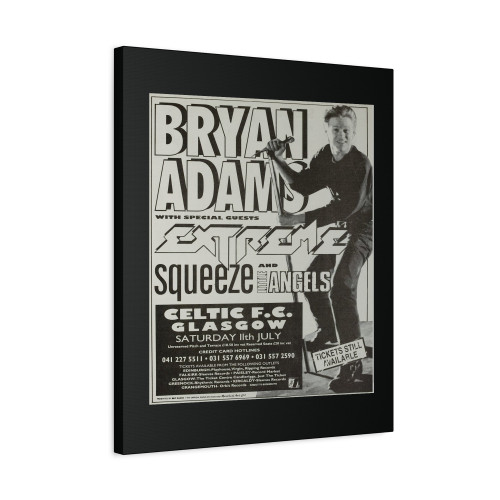 Concerts At Celtic Park Bryan Adams Canvas Print Poster