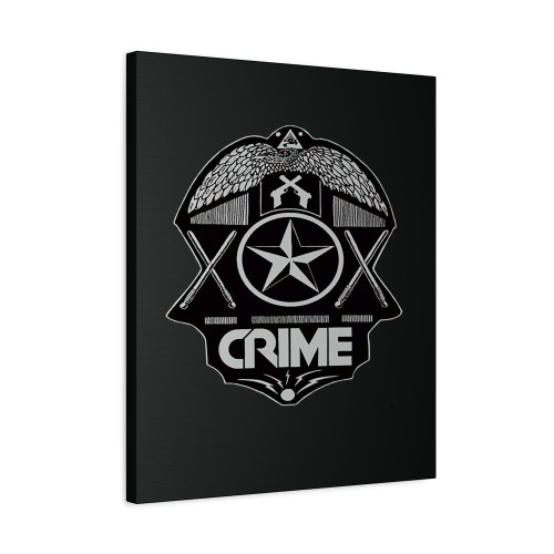 Crime Shield Canvas Print Poster