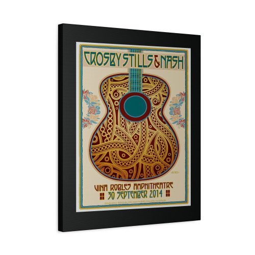 Crosby Stills Nash At The Vin Robles Canvas Print Poster