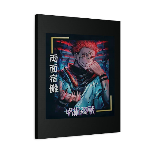 Cursed Soul Portrait Sukuna Art Canvas Print Poster