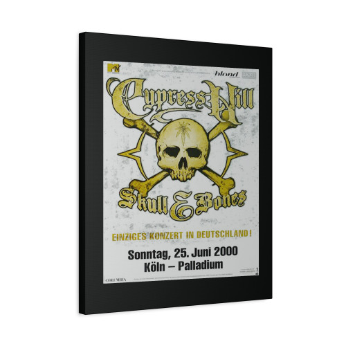 Cypress Hill Skull Bones Koln 2000 Canvas Print Poster