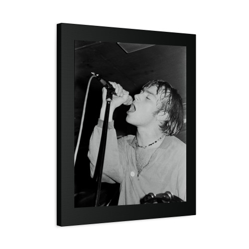 Damon Albarn Singing On Stage England 1990 Canvas Print Poster