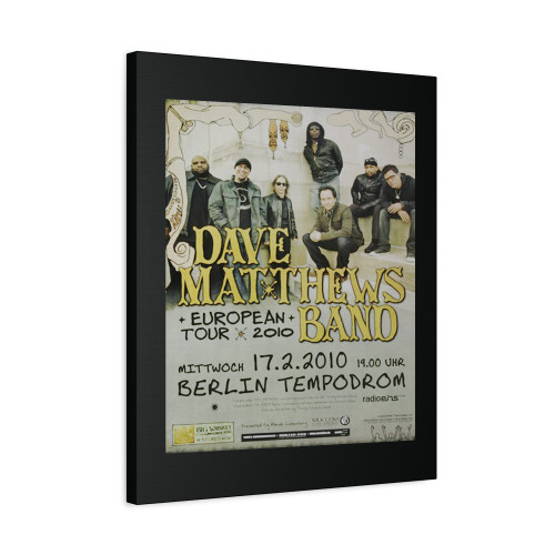 Dave Matthews Band Europe Berlin 2010 Canvas Print Poster