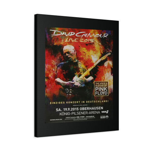 David Gilmour Live Oberhausen 2015 Canvas Print Poster