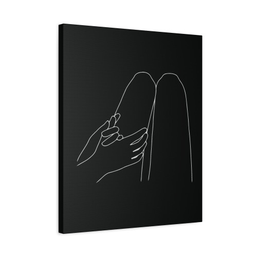 Holding Hands Canvas Print Poster