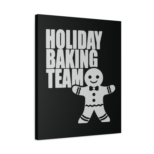 Holiday Baking Team Christmas Canvas Print Poster