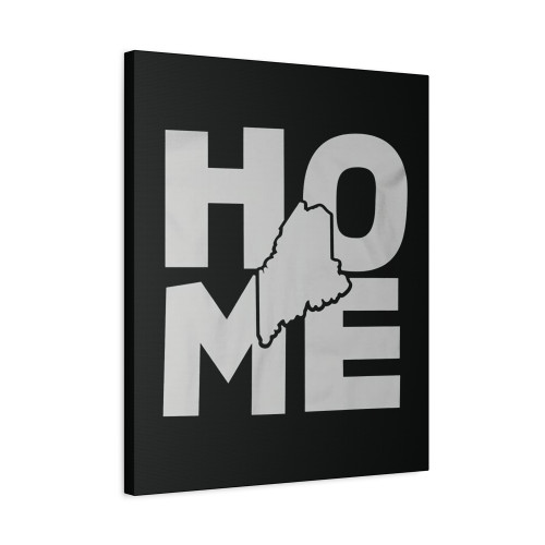 Home Maine Caps Hometown United States Native Canvas Print Poster
